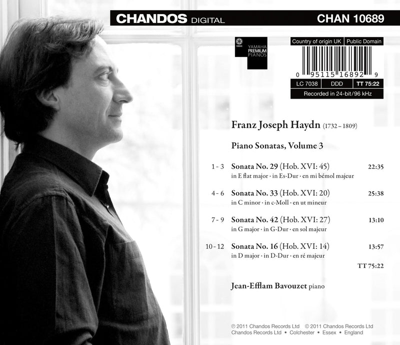 Haydn: The Complete Piano Sonatas, Vol. 3 / Bavouzet