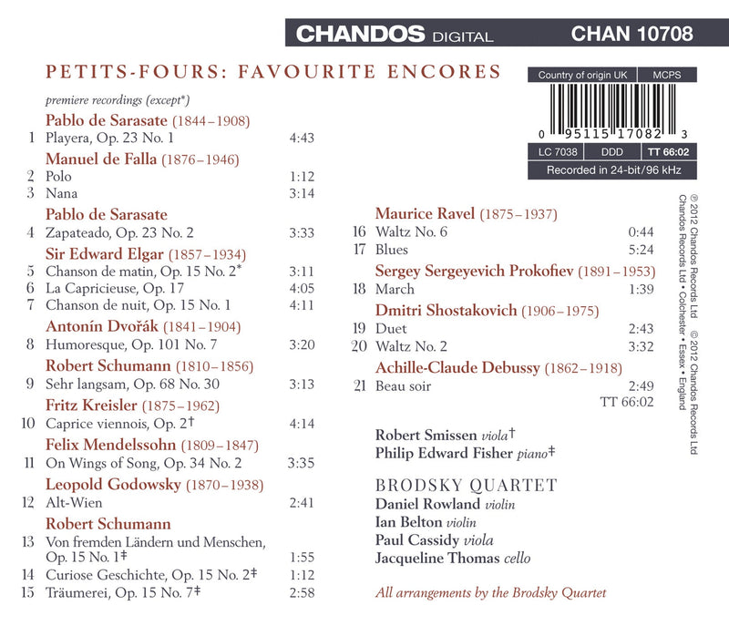 Petits-fours: Favourite Encores