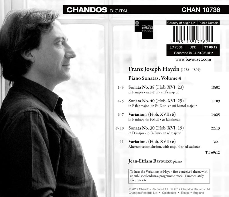 Haydn: The Complete Piano Sonatas, Vol. 4 / Bavouzet