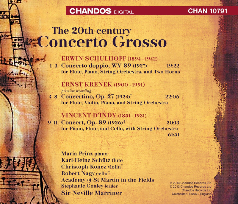 The Twentieth-century Concerto Grosso / Marriner, Academy of St. Martin in the Fields