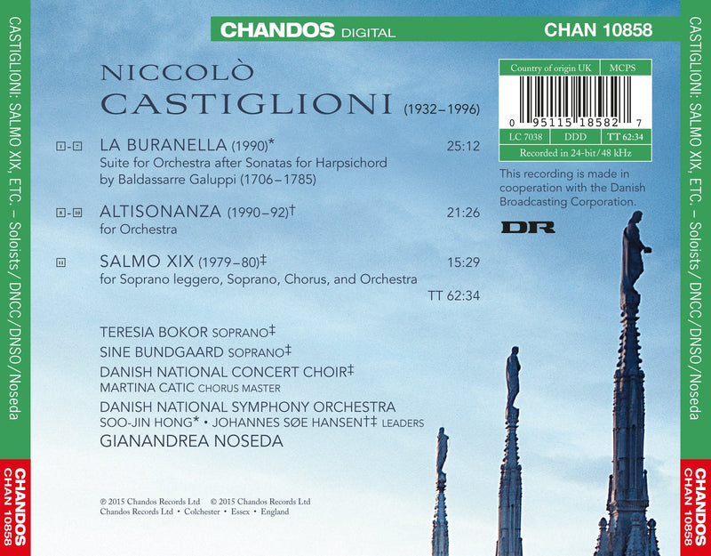 Castiglioni: La buranella; Altisonanza; Salmo XIX / Noseda, Danish National SO