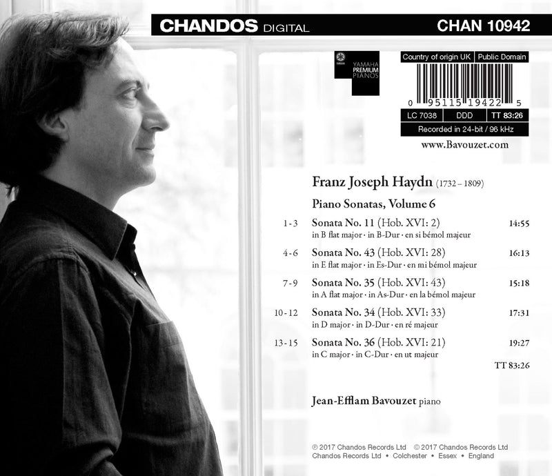 Haydn: The Complete Piano Sonatas, Vol. 6 / Bavouzet