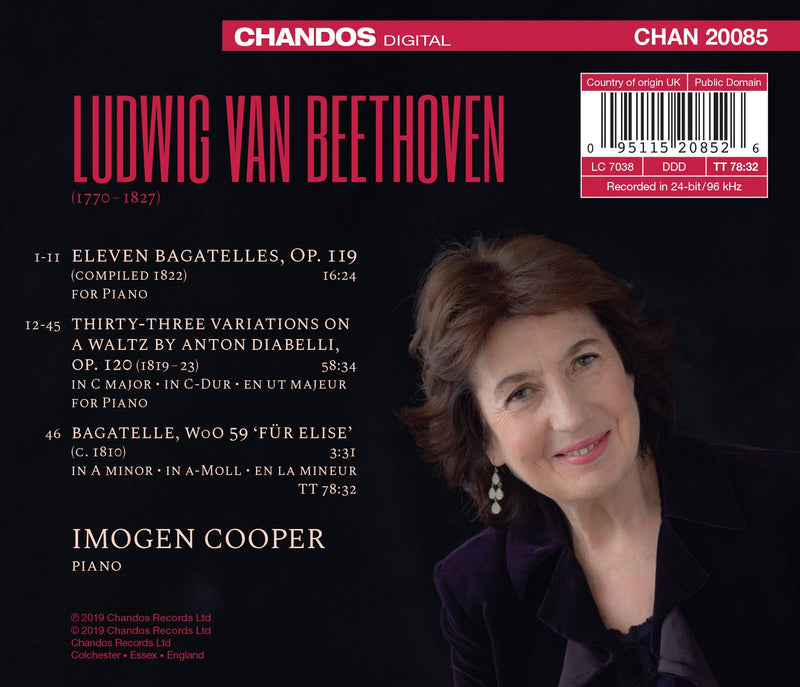 Beethoven: Piano Works / Imogen Cooper