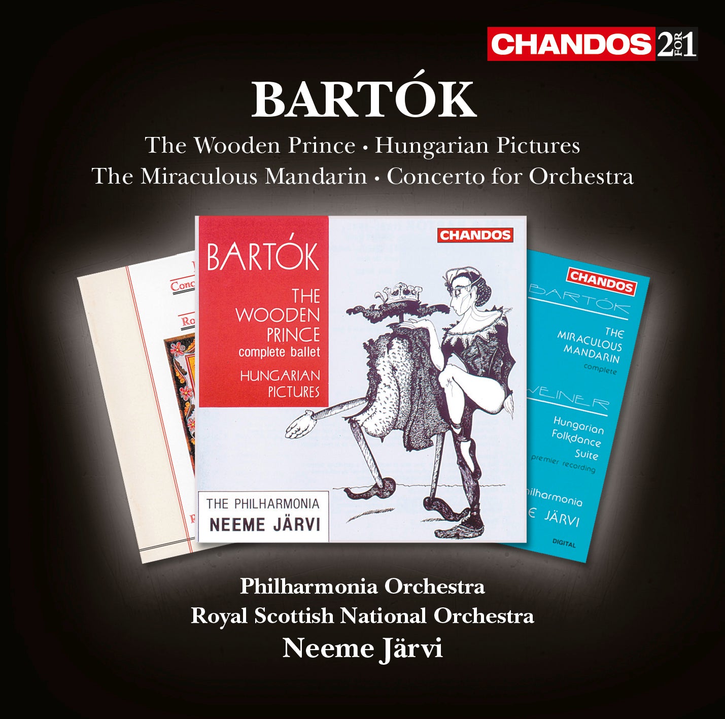 Bartók: Concerto for Orchestra; The Miraculous Mandarin etc. / Järvi, Philharmonia, RSNO
