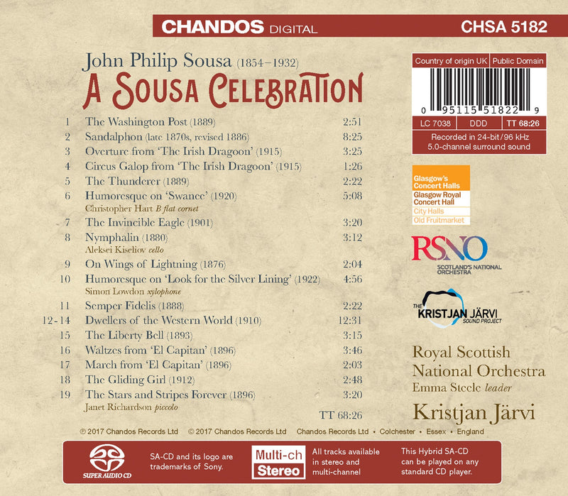 A Sousa Celebration / Jarvi, Royal Scottish National Orchestra