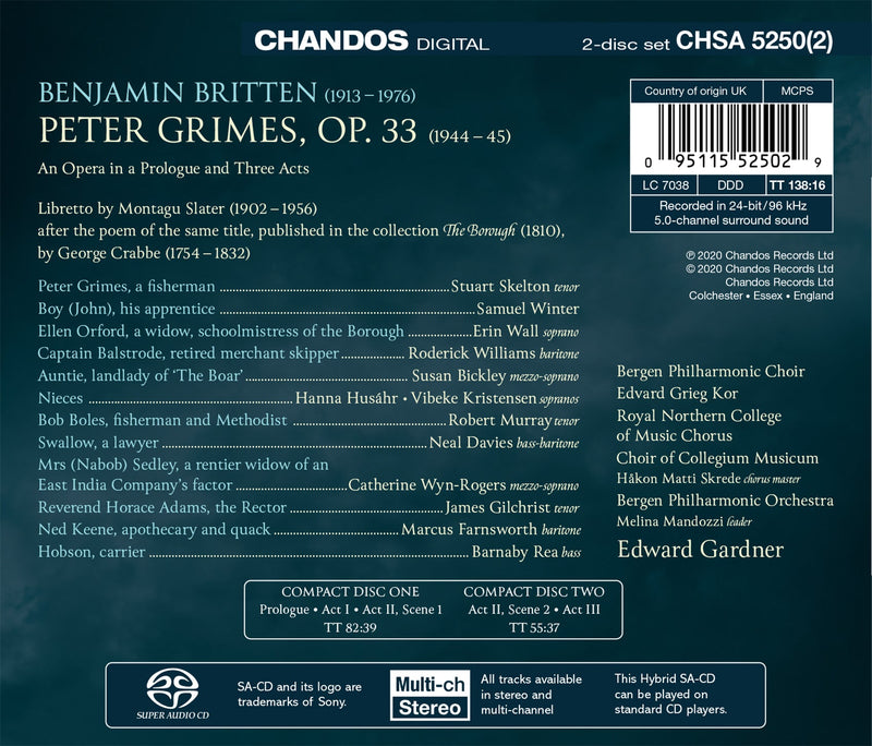 Britten: Peter Grimes / Skelton, Wall, Gardner, Bergen Philharmonic