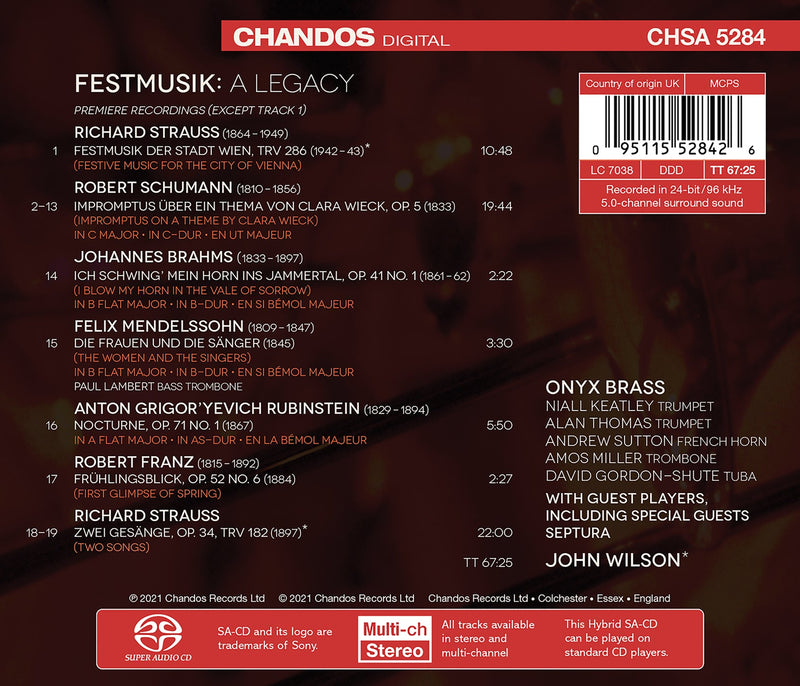 Festmusik: A Legacy / Onyx Brass