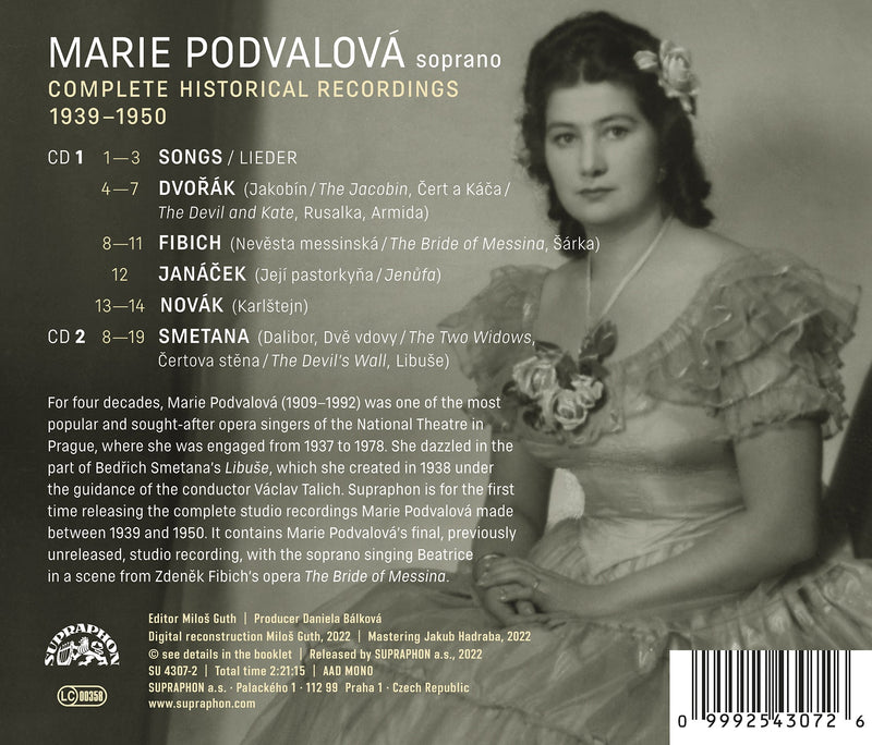Marie Podvalová: Complete Recordings 1939-1950
