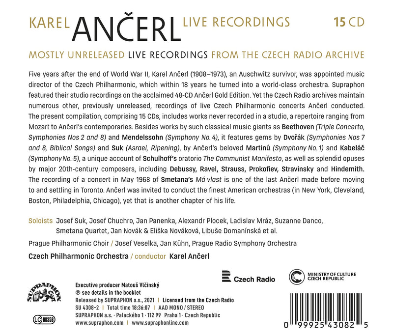 Karel Ančerl: Live Recordings / Czech Philharmonic Orchestra