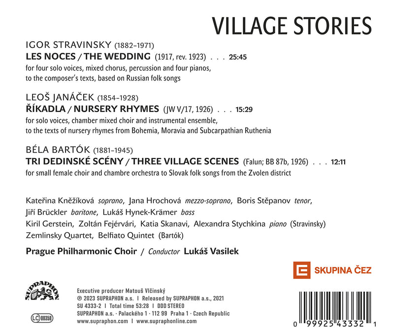 Bartok, Janacek & Stravinsky: Village Stories