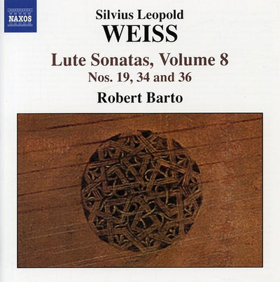 Weiss: Lute Sonatas Vol 8 / Robert Barto