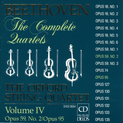 Beethoven: The Complete Quartets Vol Iv / Orford Quartet