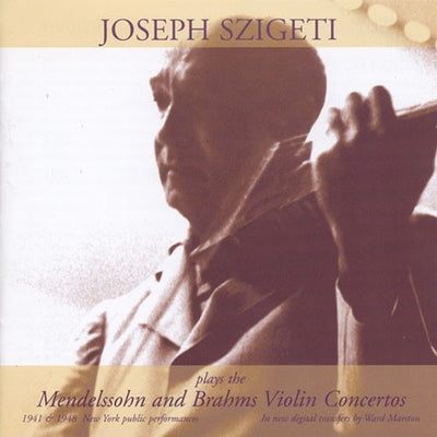 MENDELSSOHN, F.: Violin Concerto / BRAHMS, J.: Violin Concer