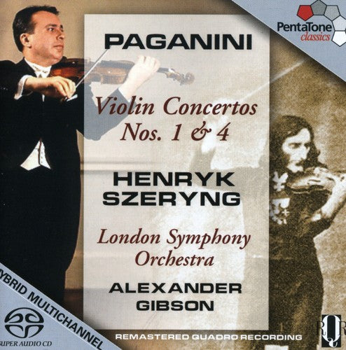 Paganini: Violin Concertos No 1 & 4 / Szeryng, Gibson