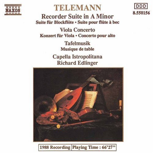 Telemann: Recorder Suite, Viola Concerto, Etc / Edlinger