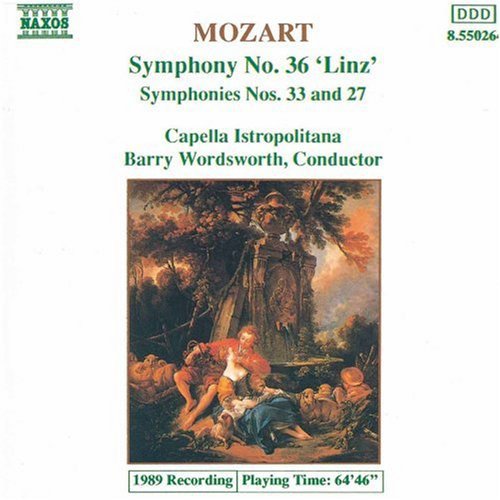 Mozart: Symphonies Nos 27, 33 & 36 / Barry Wordsworth