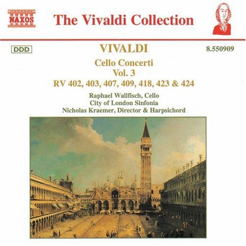 Vivaldi: Cello Concerti Vol 3 / Wallfisch, Kraemer