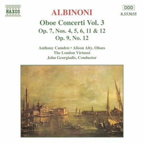 Albinoni: Oboe Concerti Vol 3 / Camden, Alty, Georgiadis