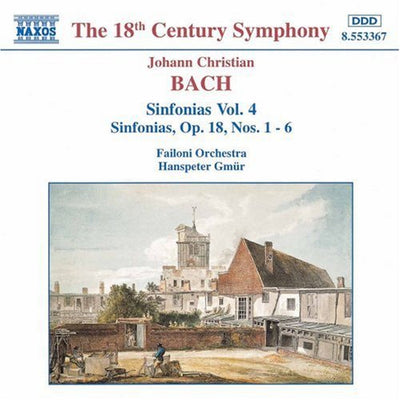 J.c. Bach: Sinfonias Vol 4 / Gmür, Failoni Orchestra