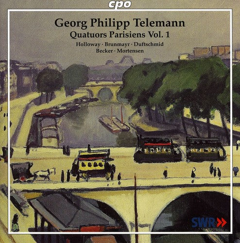 Telemann: Quatuors Parisiens Vol 1 / Holloway, Brunmayr, Duftschmid, Becker, Mortensen