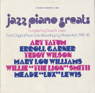 JAZZ PIANO GREATS / VARIOUS