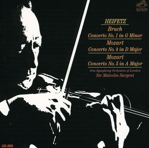 Bruch: Violin Concerto No. 1; Mozart: Violin Concertos Nos. 4 & 5 / Sargent, Heifetz