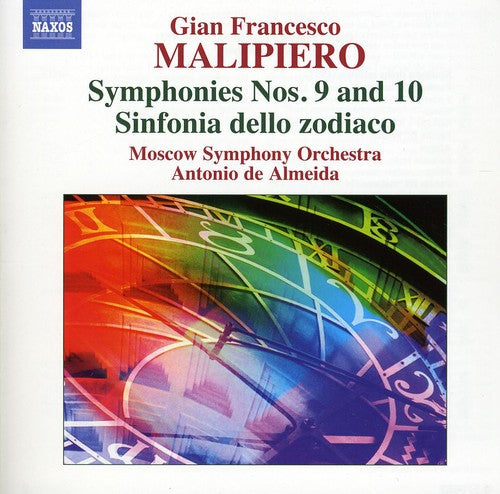 Malipiero: Symphonies No 9 & 10,    Sinfonia Dello Zodiaco / De Almeida, Moscow Symphony