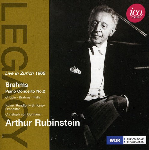 Brahms: Piano Concerto No 2, Rhapsody, Capriccio; Chopin / Rubinstein, Dohnanyi