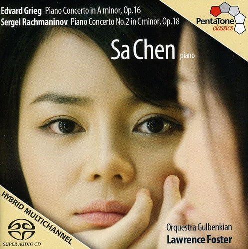 Grieg, Rachmaninov: Piano Concertos / Sa Chen, Lawrence Foster, Gulbenkian Orchestra