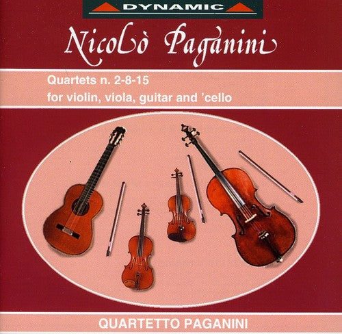 PAGANINI: Guitar Quartets Nos. 2, 8 and 15
