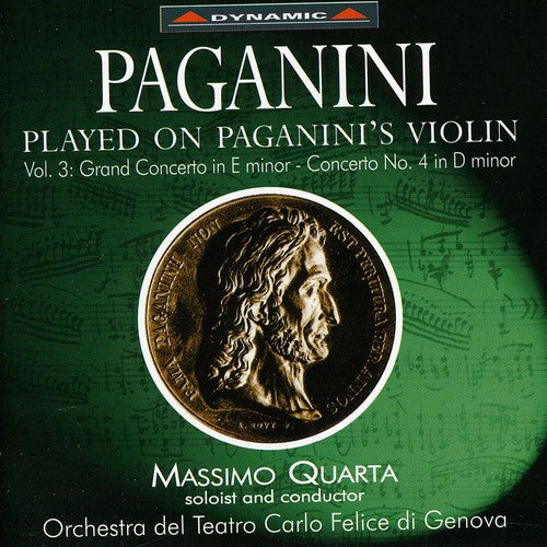 Paganini: The Violin Concertos Vol 3 / Massimo Quarta, Et Al