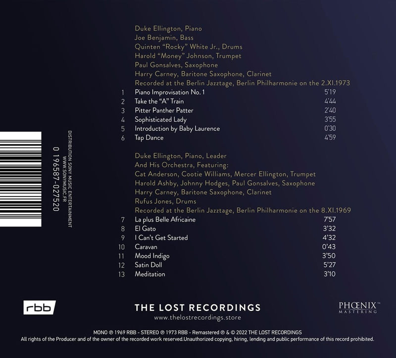 Duke Ellington: Live at the Berlin Jazz Festival 1969-1973