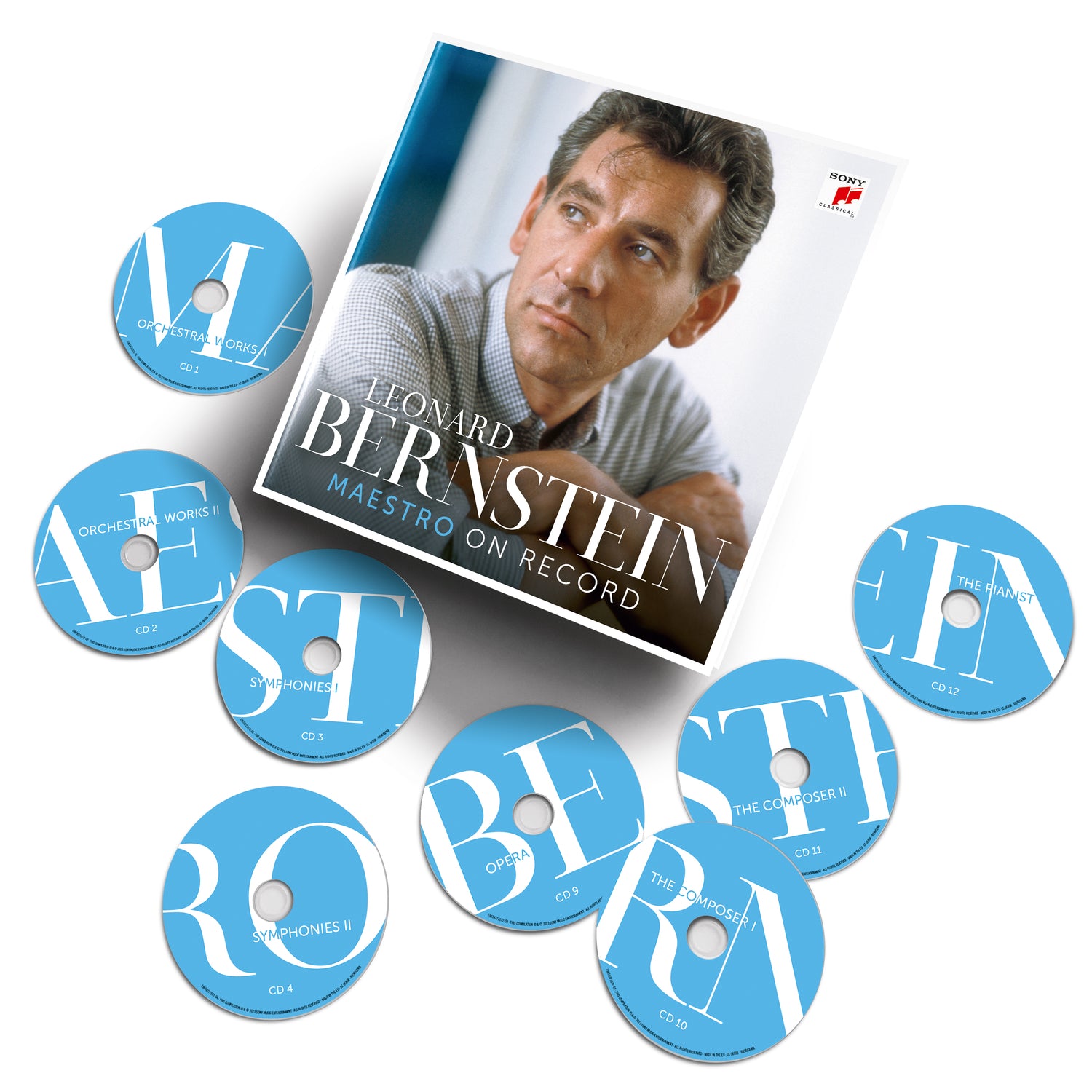 Maestro On Record: Book + 12 CD Set / Leonard Bernstein