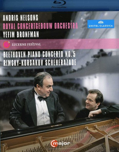 Beethoven: Piano Concerto No 5; Rimsky-korsakov: Scheherazade / Nelsons, Bronfman  [blu-ray]