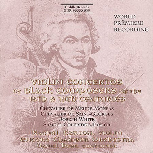 Violin Concertos By Black Composers / Barton, Hege, Encore Chamber Orchestra