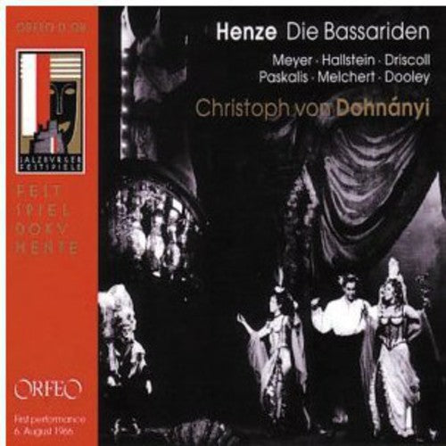 Henze: Die Bassariden / Dohnányi, Paskalis, Lagger, Et Al