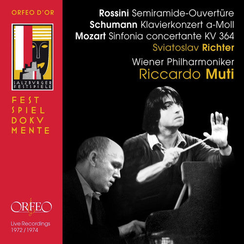 Schumann: Piano Concerto; Mozart: Sinfonia Concertante; Rossini / Richter, Muti