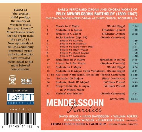 Mendelssohn Rarities