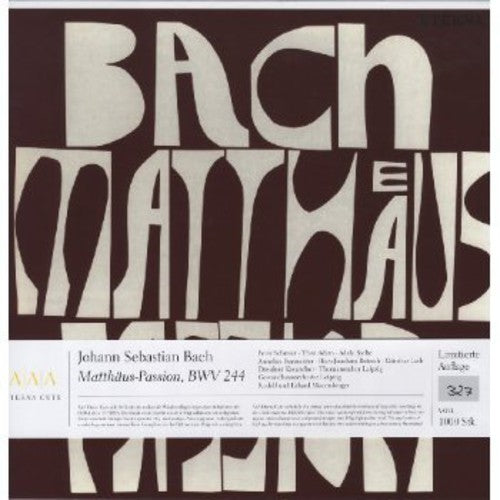 Bach: St. Matthew Passion / Mauersberger, Schreier [Vinyl]