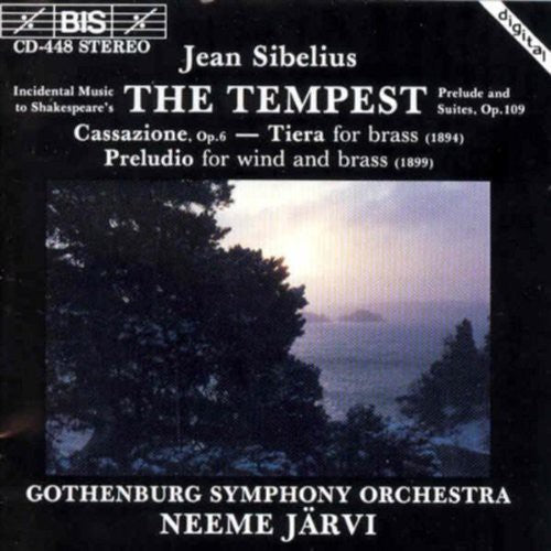 Sibelius: The Tempest, Etc / Järvi, Gothenburg So