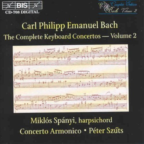 C.P.E. Bach: Complete Keyboard Concertos Vol 2 / Spányi