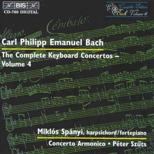 C.P.E. Bach: Complete Keyboard Concertos Vol 4 / Spányi