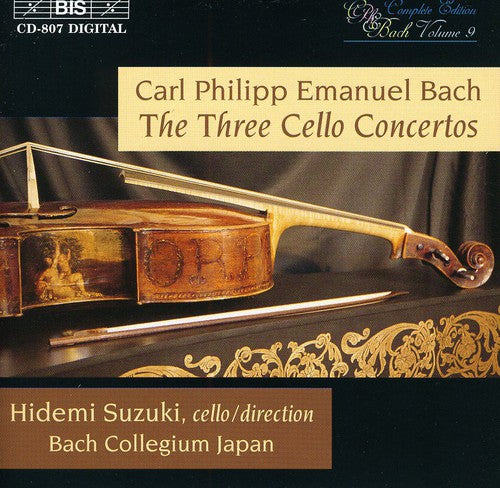 C.p.e. Bach: Cello Concertos / Suzuki, Bach Collegium Japan