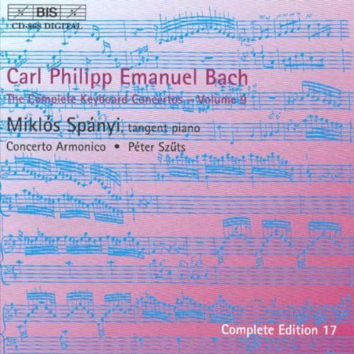 C.P.E. Bach: Complete Keyboard Concertos Vol 9 / Spányi