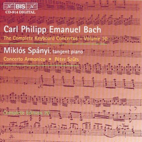 C.P.E. Bach: Complete Keyboard Concertos Vol 10 / Spányi