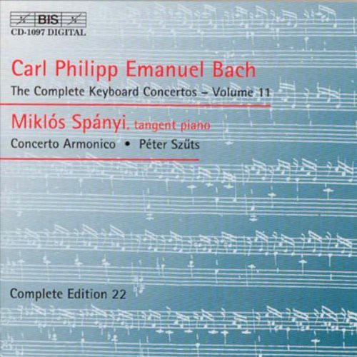 C.P.E. Bach: Complete Keyboard Concertos Vol 11 / Spanyi