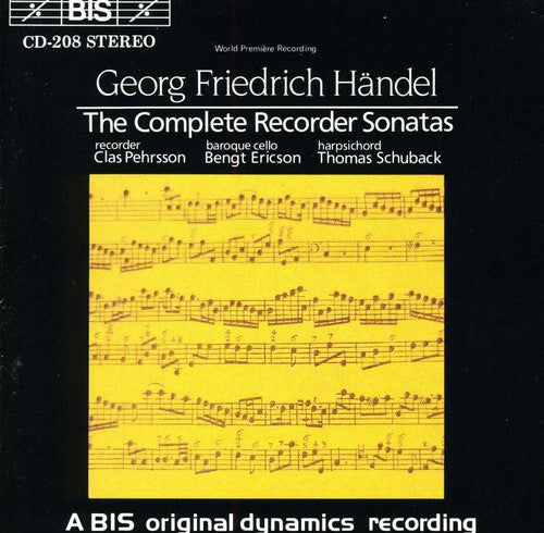 Handel: Complete Recorder Sonatas