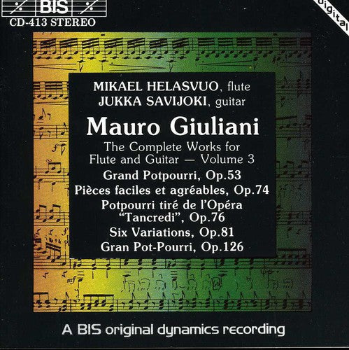 Giuliani: Complete Works For Flute And Guitar, Vol. 3