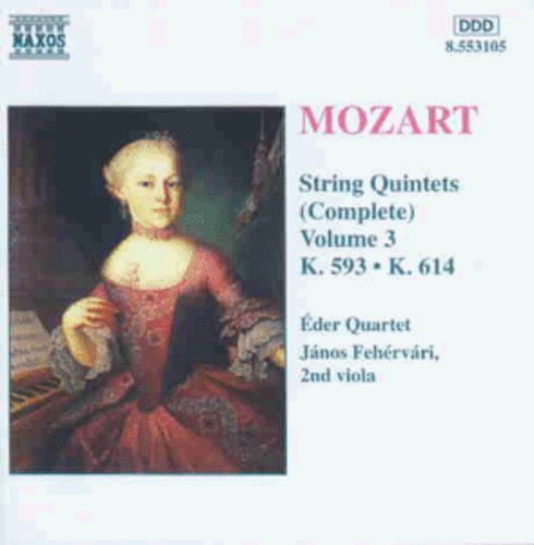 Mozart: String Quintets Complete Vol 3 / Fehérvári, Éder