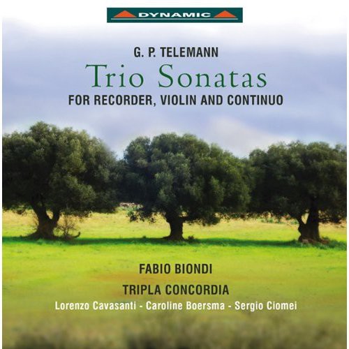 G.p. Telemann: Trio Sonatas For Recorder, Violin And Continuo